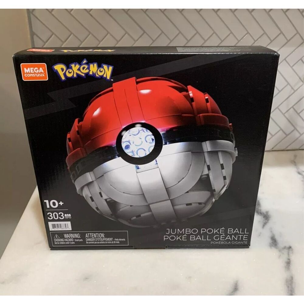 Mega Construx Pokemon Jumbo Light Up PokeBall